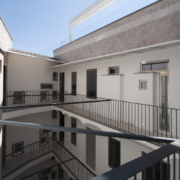 Palazzo Rhinoceros courtyard top floor Devoto Design