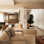 modern and expansive living room