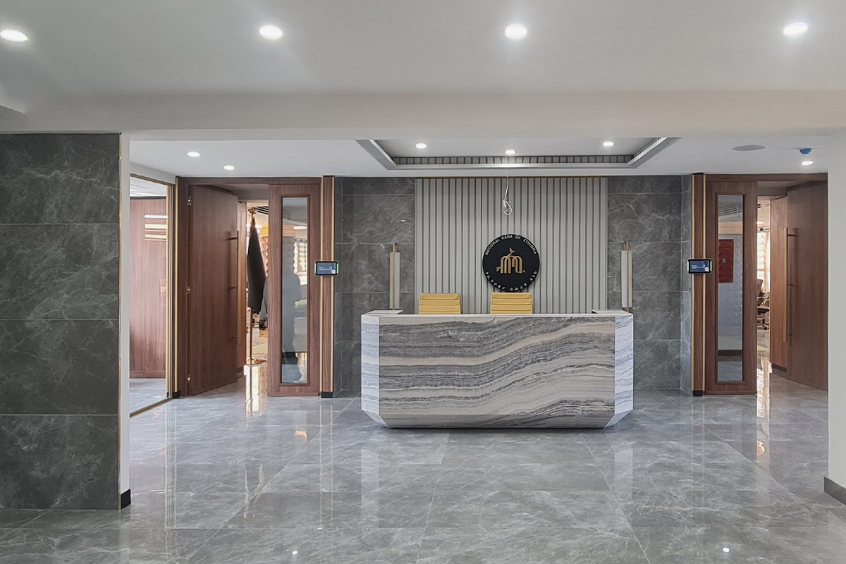 luxury office entrance hall