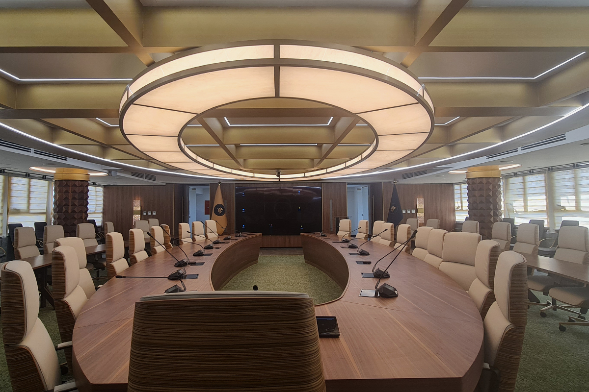 circular conference table